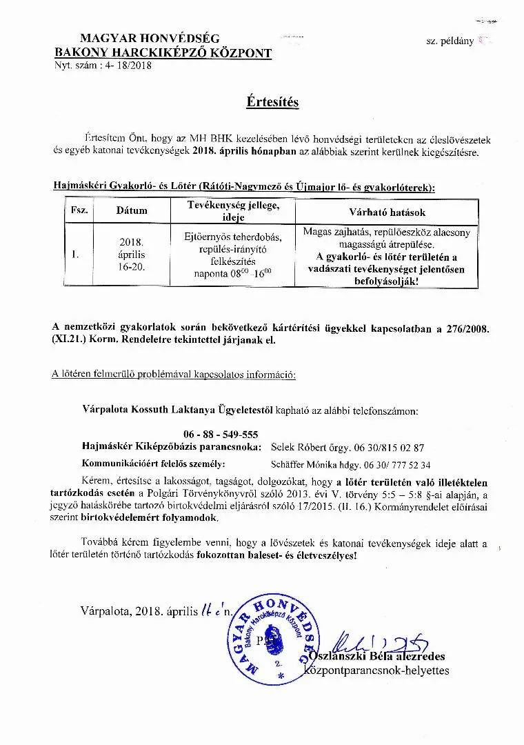 Értesítők