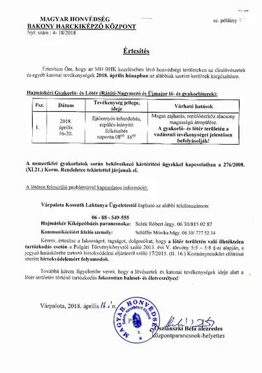 Értesítők