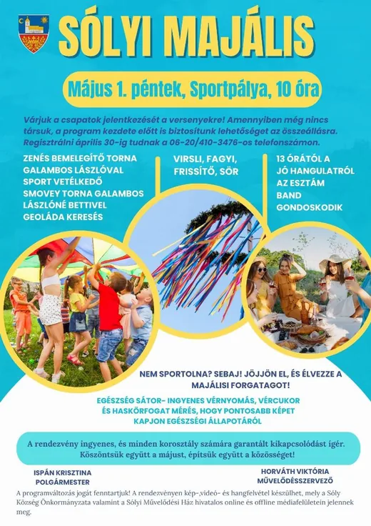 'Majális Sólyban' cikk borítóképe